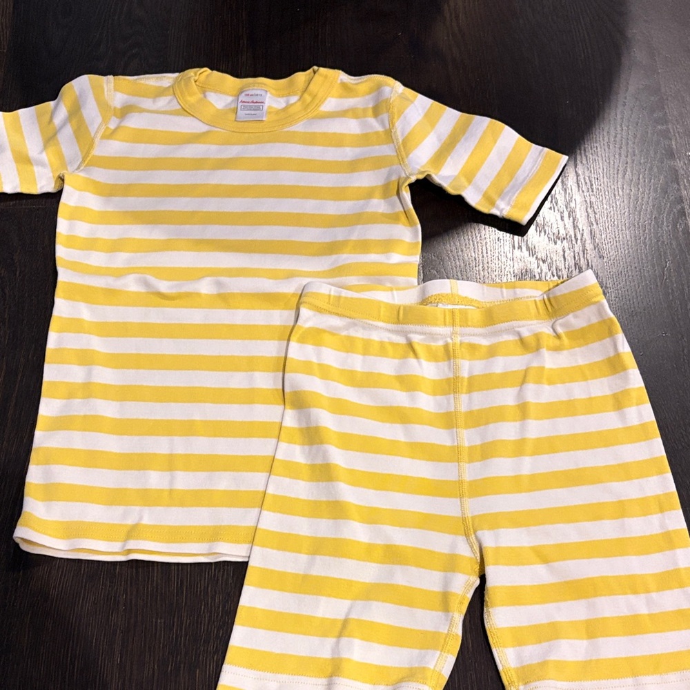 Hanna Anderson Kids Short John Pajama Set